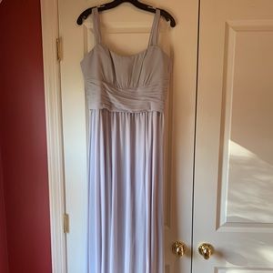 Amsale Dove Grey gown